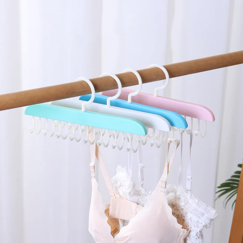 Appendiabiti Per Reggiseni E Cravatte | 2 Pezzi In Legno Con 8 Ganci | Organizzatore Armadio | Per Cinture E Sciarpe