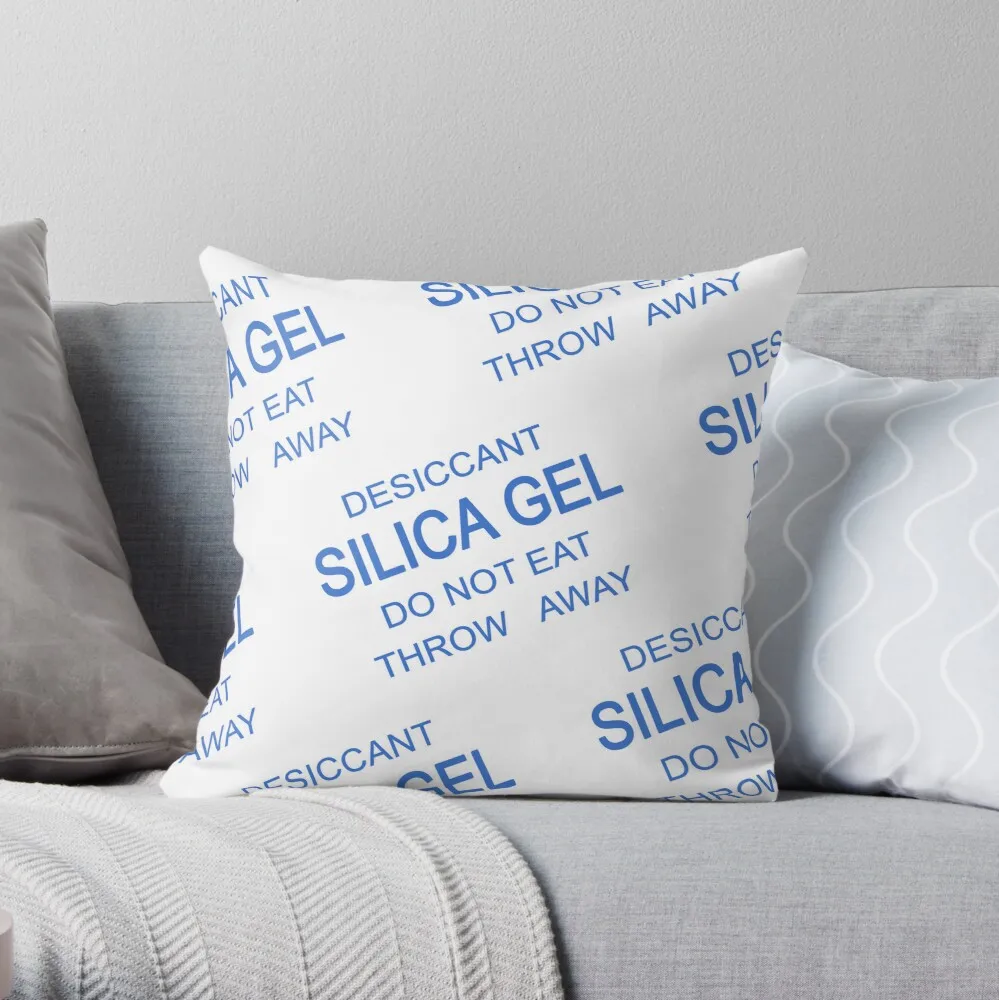 Silica Gel Package Blue Throw Pillow decorative cushions for luxury