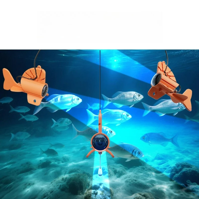 수중 낚시 카메라 4.3인치 방수 220 °   렌즈 HD 클리어 뷰 전문 어군탐지기 (얼음 호수, 바다, 보트 낚시용)