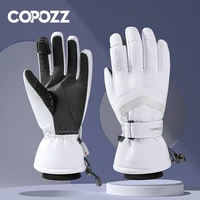 COPOZZ New Winter Men Women Ski Gloves Windproof Warm Waterproof Touch-Screen Non-slip Snowboard Snowmobile Thicken Skiing Glove 2