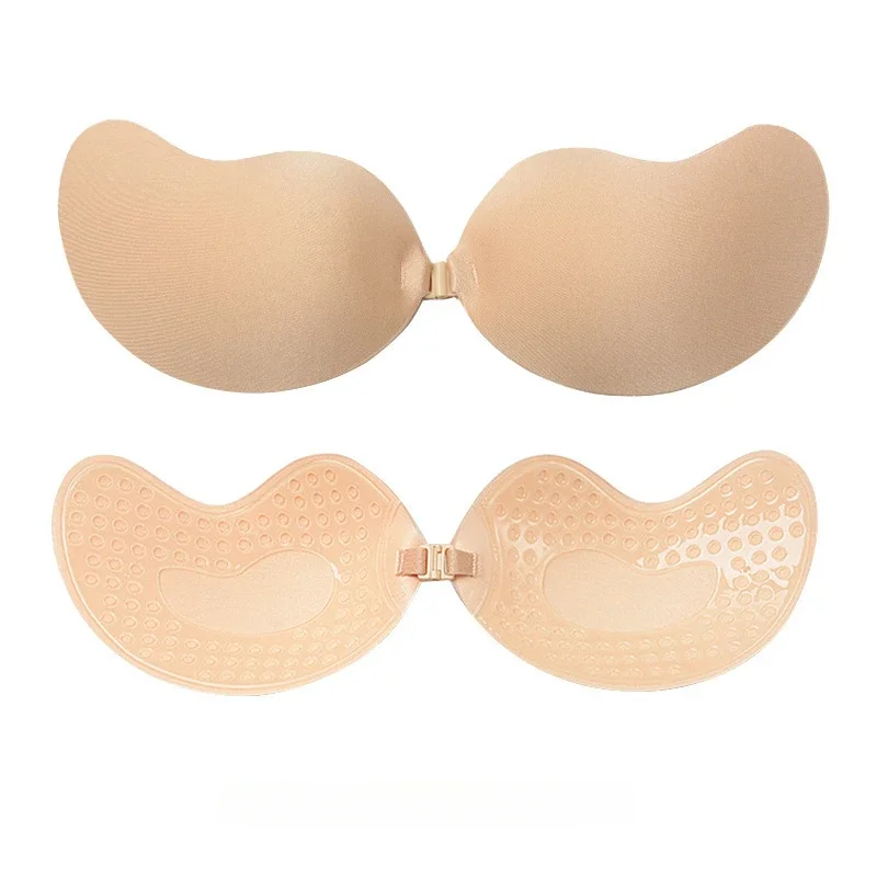 Invisible Nude Bra Push Up Chest Paste Sexy Breast Pasty Invisible Mango Silicone Chest Sticker For Women Wedding DropShip