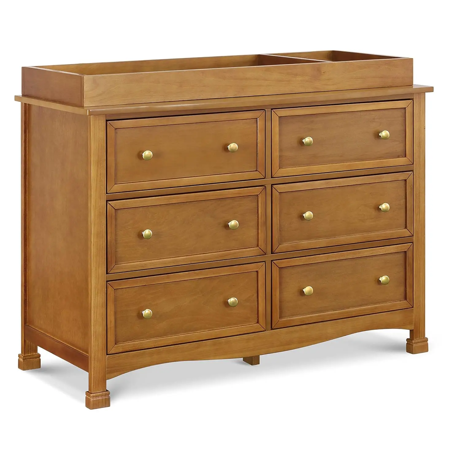 NEW Kalani 6-Drawer Double Wide Dresser in Chestnut USA 6