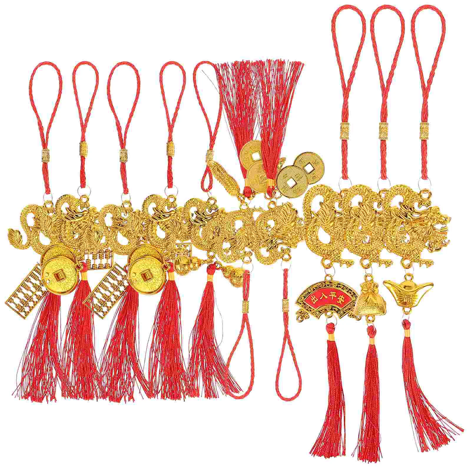 

Chinese New Year Ornaments 2024 Year The Dragon Gifts Red Chinese Knot Pendant Knots Tassels New Year Spring Festival Home