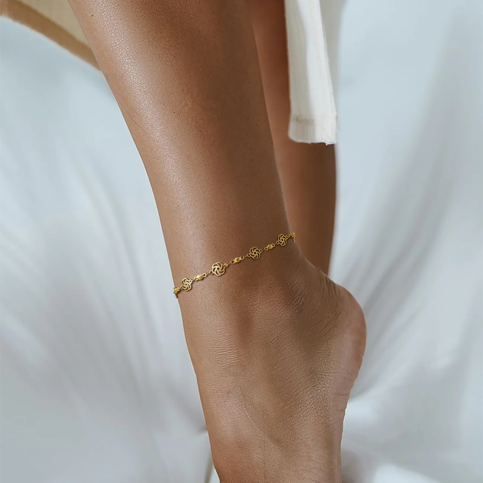 Leonardo Pulsera Anka Para Señora En Acero Inoxidable, Oro, Doble Fila