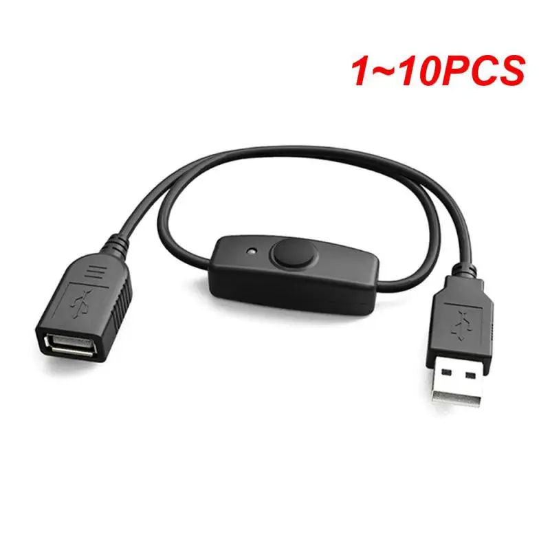 1 ~ 10Pcs Data Sync Usb 2.0/3.0 Extender Cavo Di Prolunga Usb Con Interruttore On Off Indicatore Led Per Raspberry Pi Pc Usb Fan Led