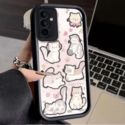 Whimsical Strawberry Cat Phone Case Cover - Galaxy S23 FE (1)