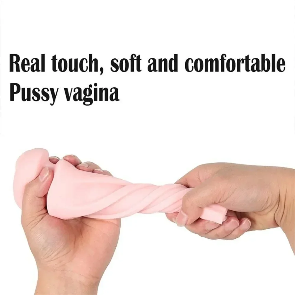 Male Masturbator Cup 5D Soft Silicone Simulated Real Vagina Prostate Massage Sex Toy