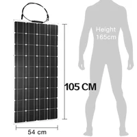 Panneau solaire 2000W 18V haute puissance, panneau solaire flexible, batterie portable, charge d'urgence, maison, camping, extérieur 2