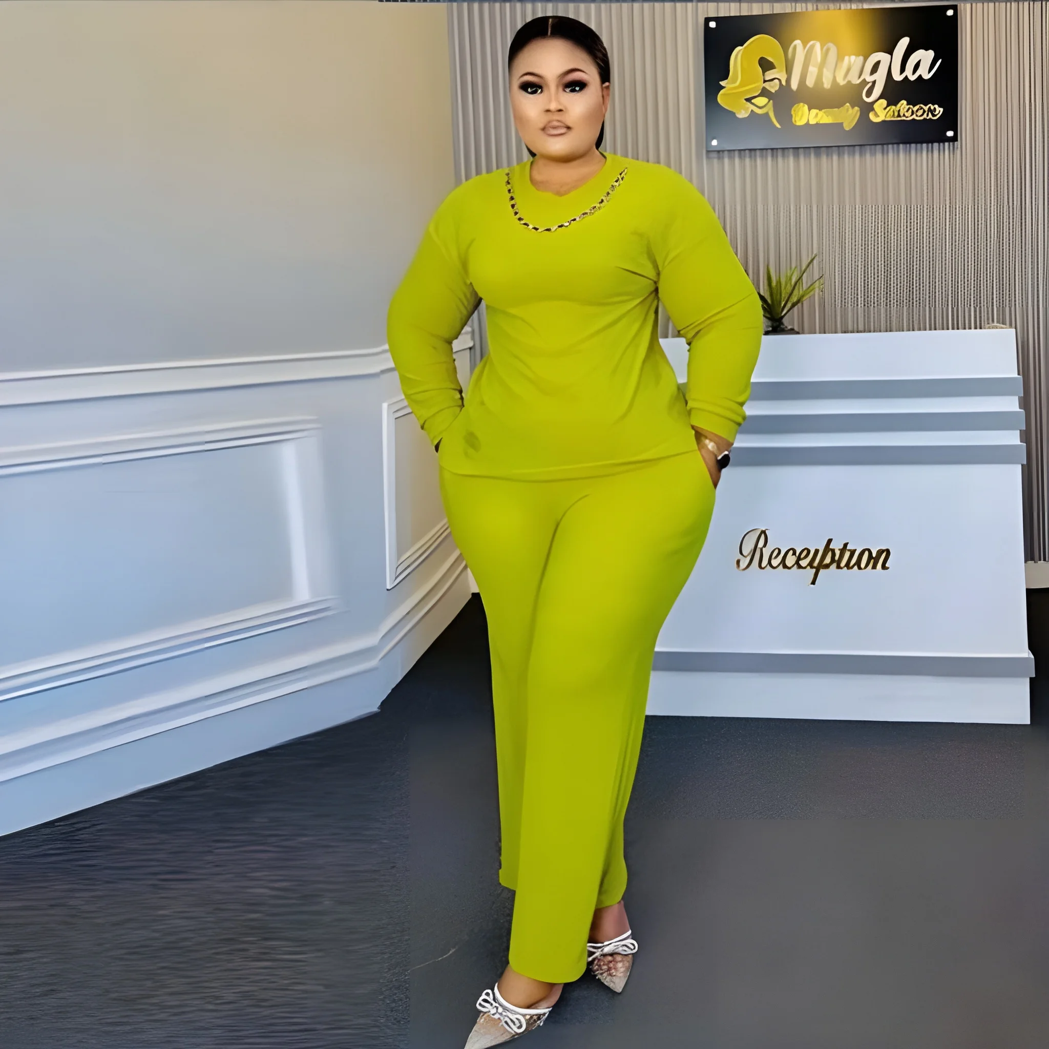 

Dashiki/комплект из 2 предметов в африканском стиле; Женская одежда с цепочкой; Сезон лето-осень-весна; Новинка; Комплект из топа с длинными рукавами и штанов; Комплект из вечерние; Y2k