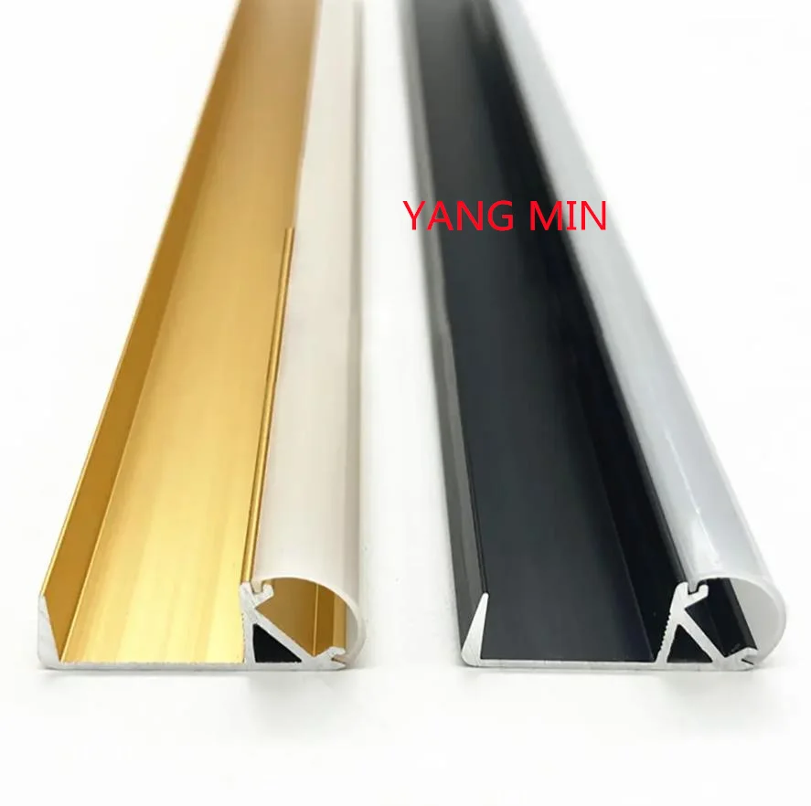 

1.5m/pcs Customized Aluminum Alloy Sector Light Slot Embedded LED Light Strip 45 Degree Luminous Triangle Aluminum Profile