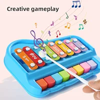 Children's piano toys, eight tone hand percussion instruments, fun music playing, two in one percussion instrument 2