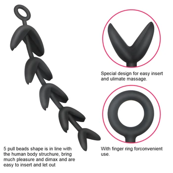 Dildo Vagina Masturbator Dilator Beginner Erotic Toy Sex Toys for Women Men Silicone Anal Bead Butt Plug Goods for Adult 5
