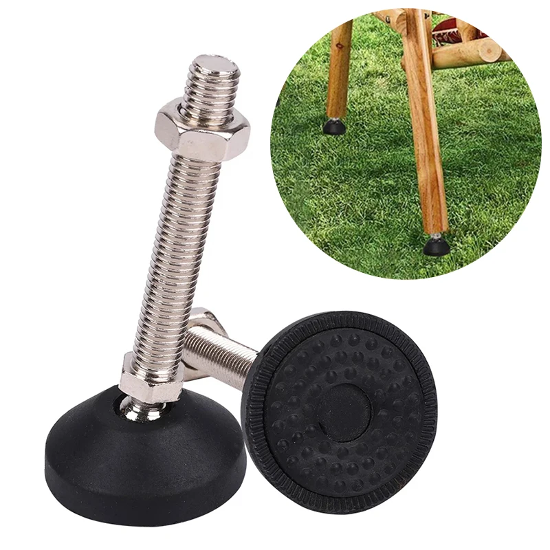 

M8 M10 M12 Adjustable Leg Thread Type Adjustable Levelling Feet Swivel Base Articulating Leveling Legs Furniture Support Leg New