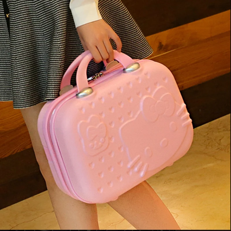 

Sanrio Hello Kitty 14 inches Cosmetic bag travel bag handbag High capacity Portable Storage water proof Wear-resistant girl Gift