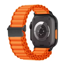 Durable Nylon Alpine Loop Strap - 42 44 45 46mm 49mm (Orange)
