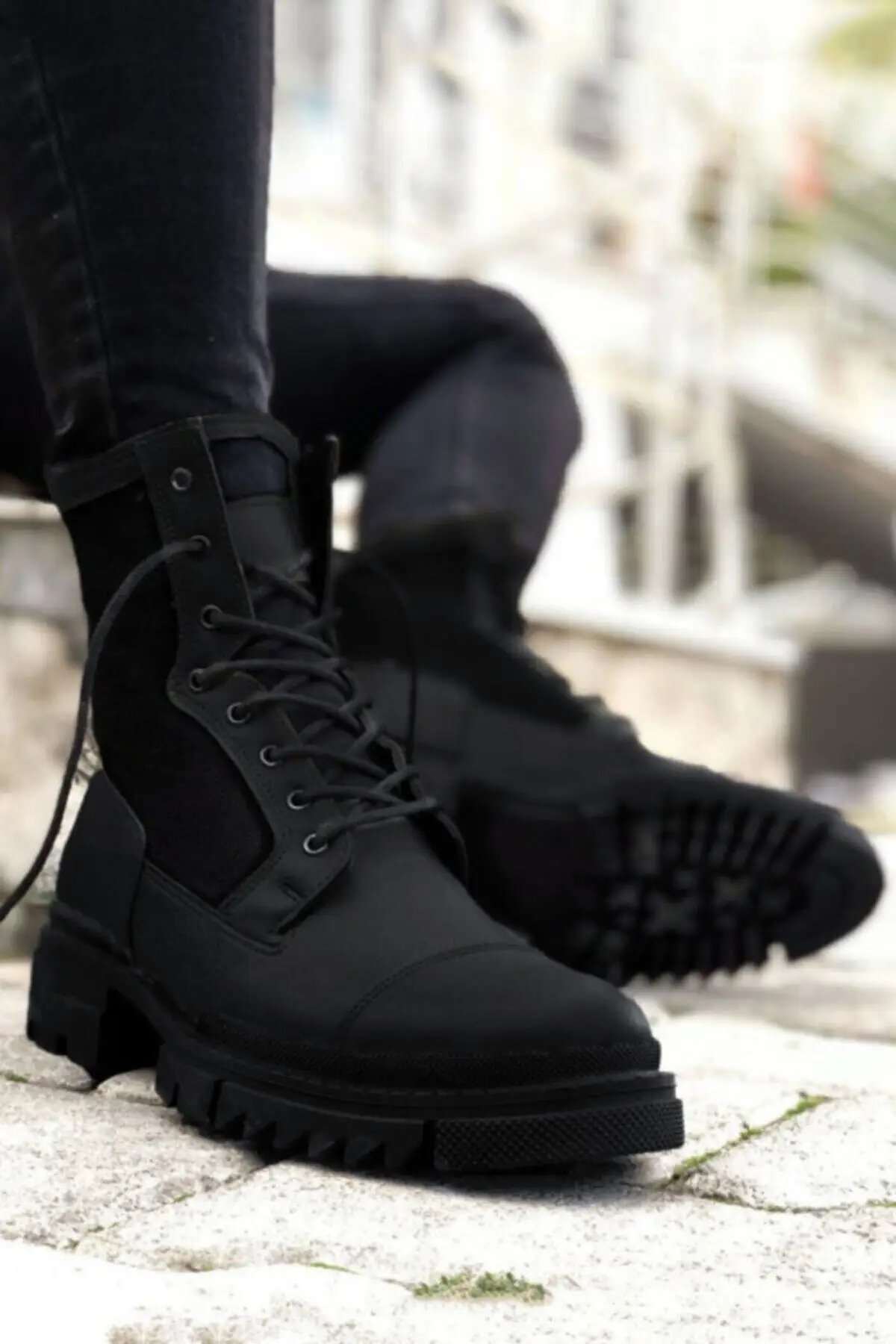 

Matte Black Comfortable Boots
