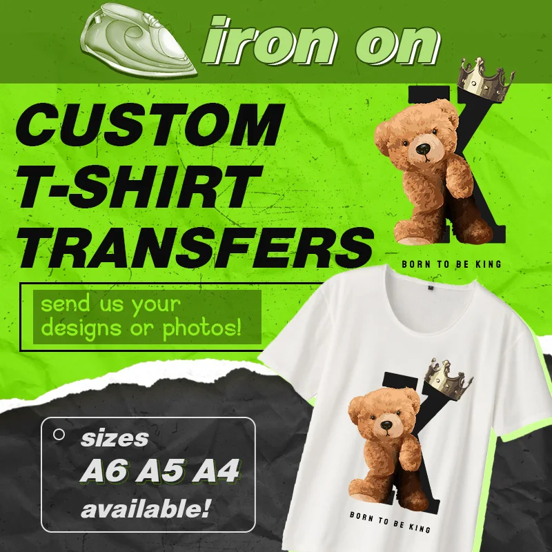 Custom Heat Transfers Clothing  Custom Heat Transfers Shirts - Custom Logo  Iron - Aliexpress