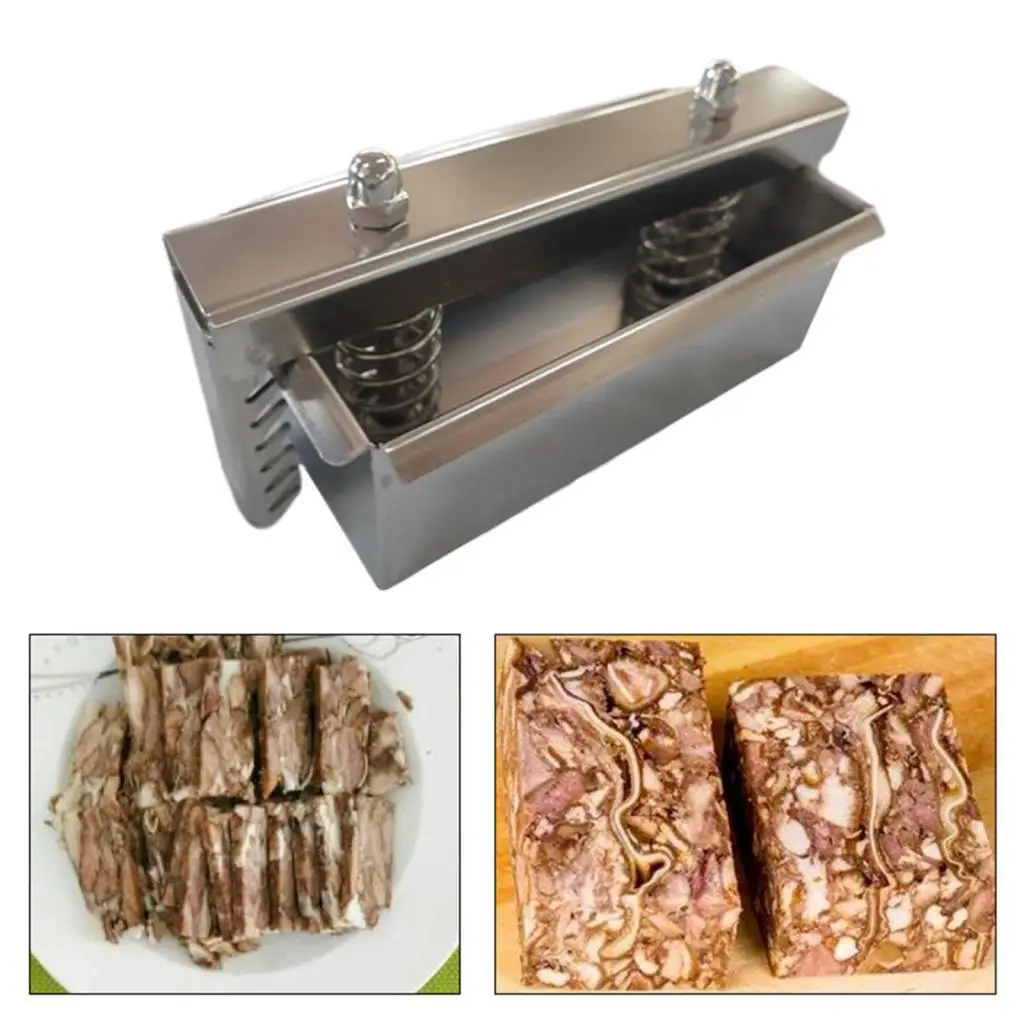 Meats Press Press Tool Rectangle Kitchen Tool Manual Forming Meat Pressing Maker for Commercial Homemade Beef Brick