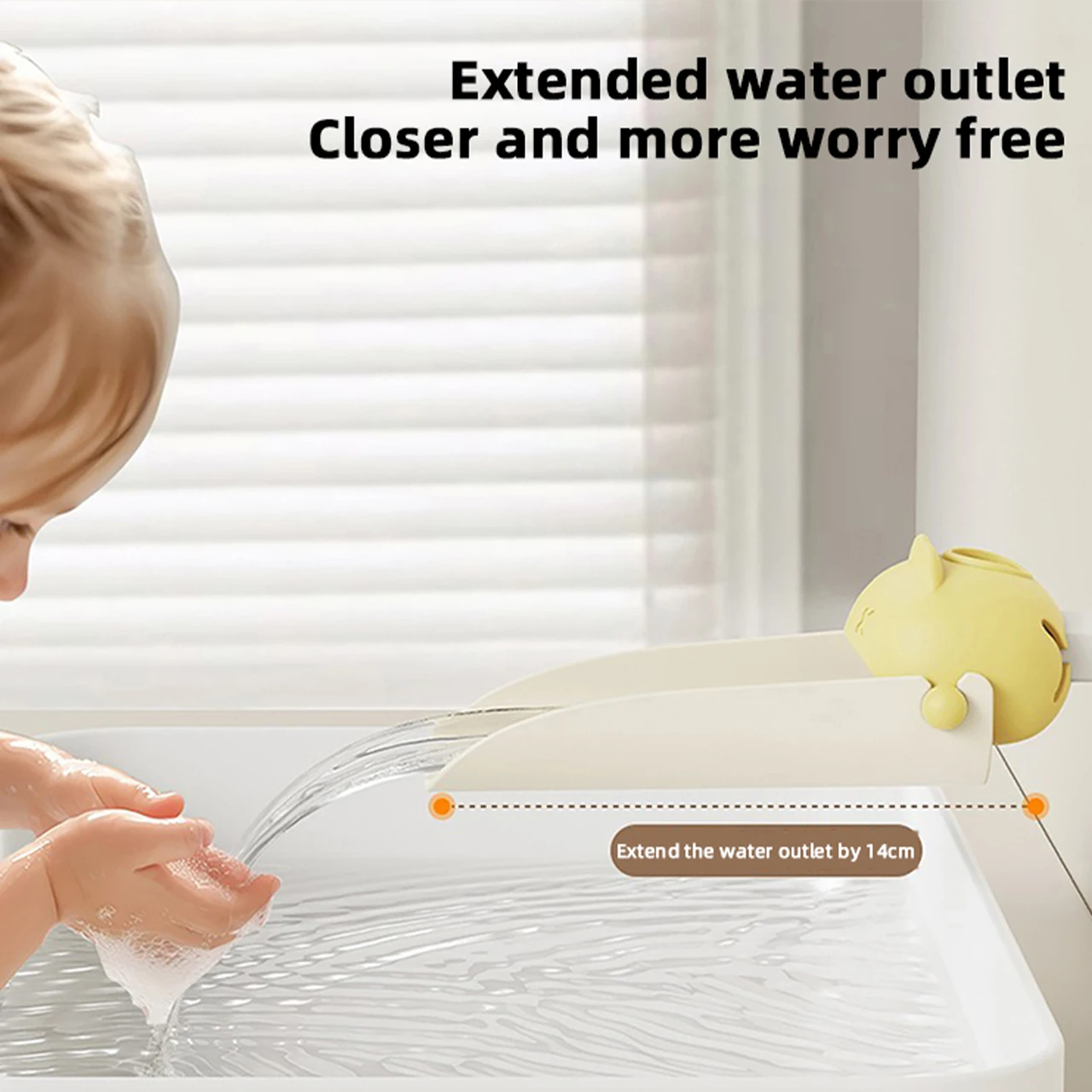 Cartoon Faucets Extender Silicone Splash-Proof Spout Children Hand Washing Assistant Bathroom Kitchen Sink Faucet Accessories