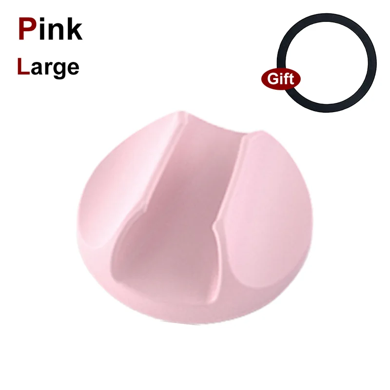 Magnetic Silicone Lipstick Holder with Cosmetic Mirror and Desktop Stand
