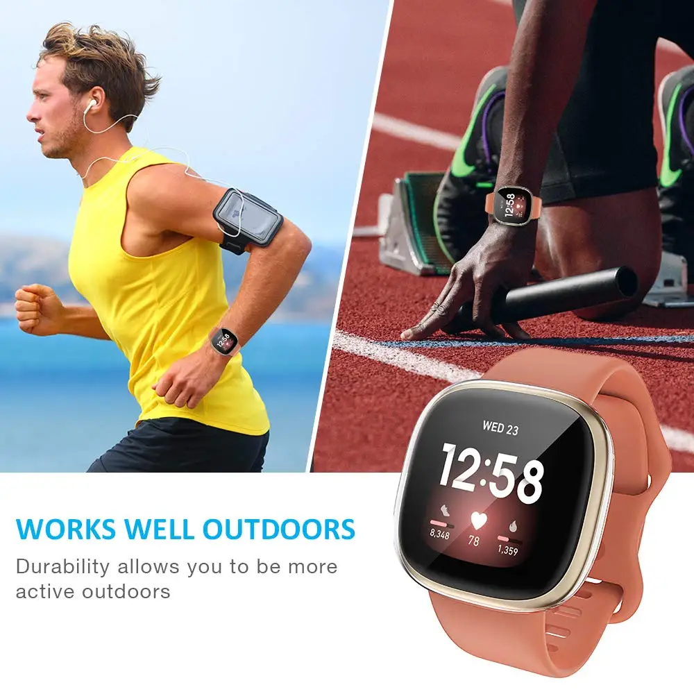 Fitbit Versa 4 3 2  Ʈ TPU  ü ֺ Ŀ ȣ ü ȭ  ׼ ȣ ̽ [3 ]