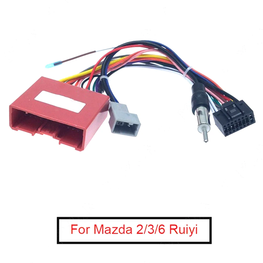 

Cable Wiring Harness Connector Wiring Harness Connector 16-Pin Power Cable Stereo Radio Adaptor Wiring Harness