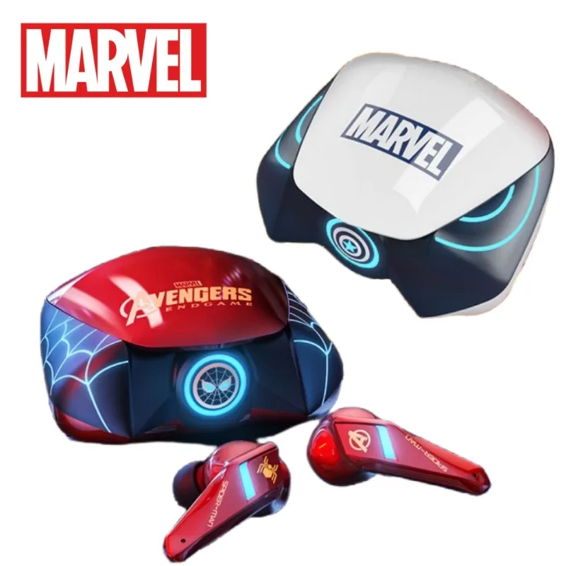 Marvel Wireless Bluetooth Headset Avengers Iron Man Spider Man Cartoon Cool Game Sport Music Headset Ragazzi Sorpresa Regalo Di Festa