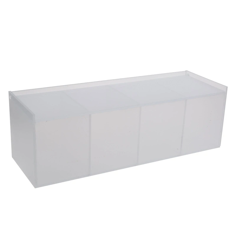 

Clear Acrylic Coffee Holder 4 Compartment Box Tea Bag Storage Bar T21C