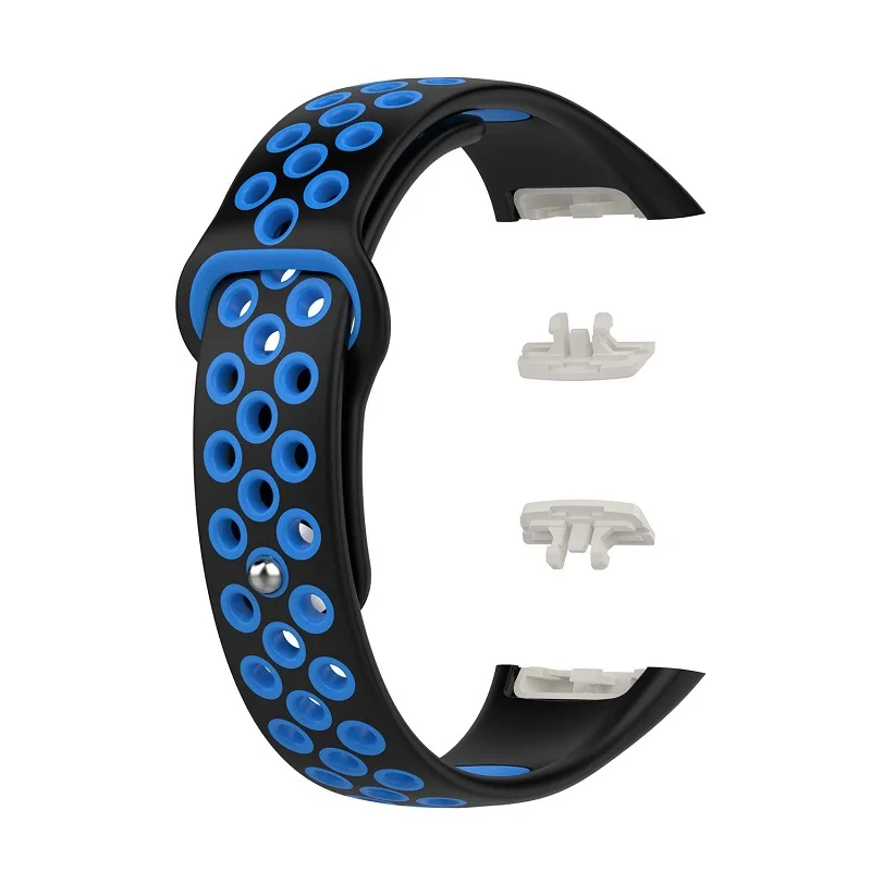 20 Colors Silicone Strap for Huawei Band 6/Honor Band 6 Breathable Replacement Double Color Bracelet for Huawei Band6 Strap 