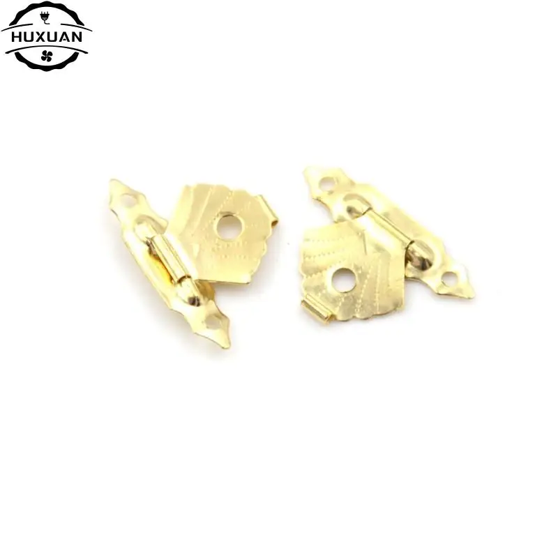 10pcs Jewelry Gift Box Decorative Hasp Latch Mini Antique Iron Sheet Wooden Case Hasp Home Finuture Buckle Clasp Lock No Screws furniture hardware jewelry box hasps decorative latches buckle clamp