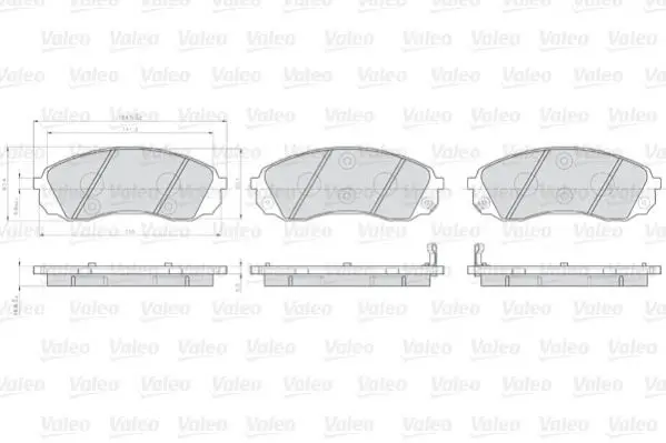 

872597 for LCV disc brake pad (ON) H1 03 08