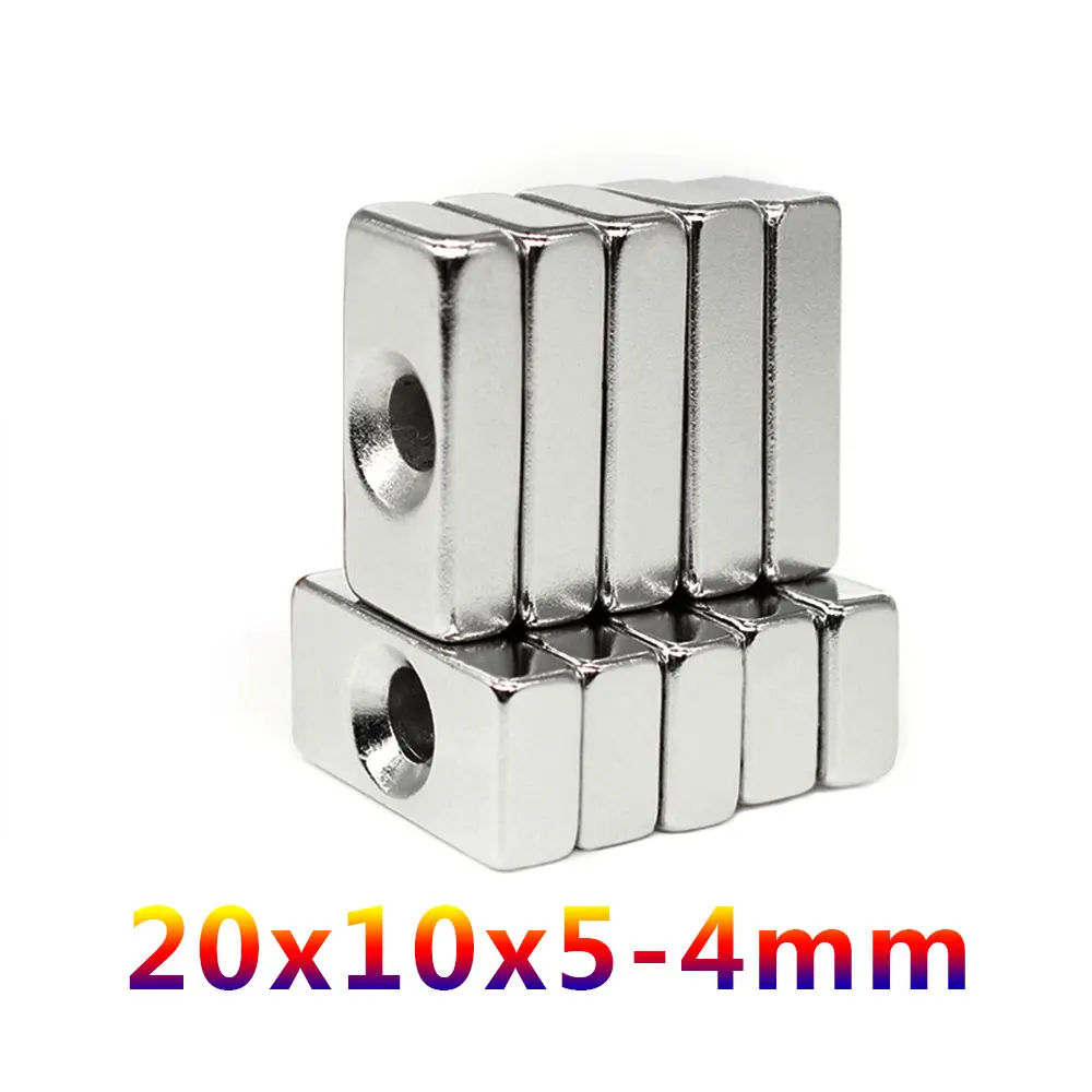 2/5/10/20/30/50PCS 20x10x5-4mm ī ũ  4mm   NdFeB ڼ 20x10x5-4   ڼ 20*10*5-4