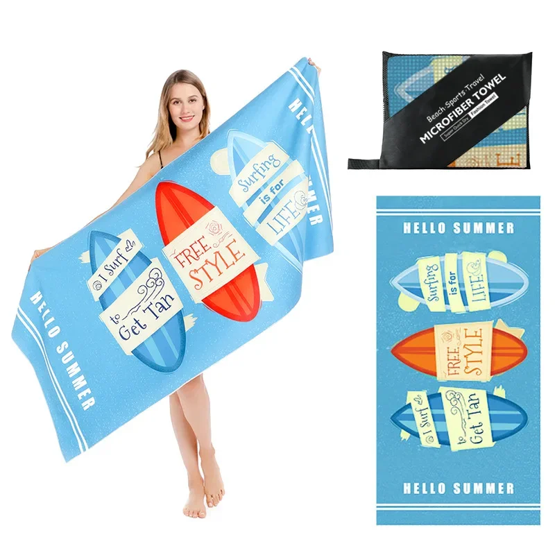 

Быстросохнущее пляжное полотенце из микрофибры, 160x80 см