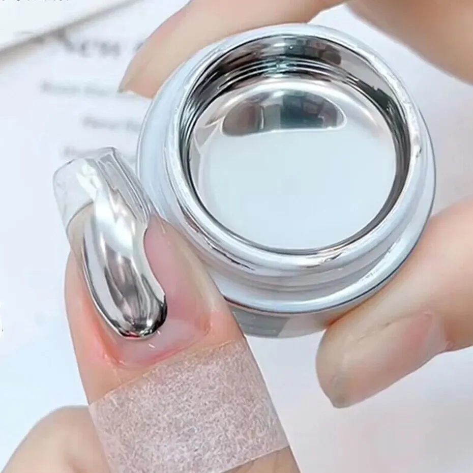 매우 밝은 금속 페인팅 젤, 광택제 골드 실버 크롬, 3D 페인트 드로잉 젤, 액체 거울 효과, 광택 네일 아트 광택제