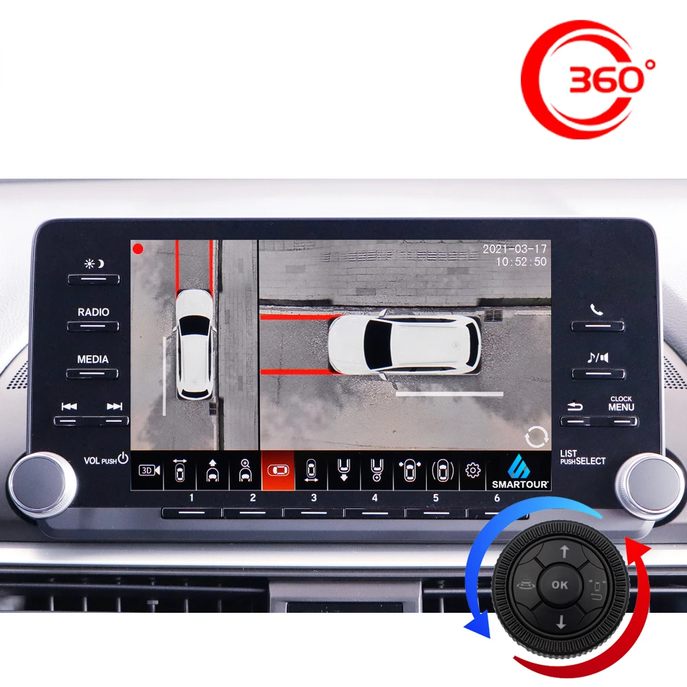 Smartour 1080P AHD vga 4K Camera Panoramic 3D 360 Degree Bird View