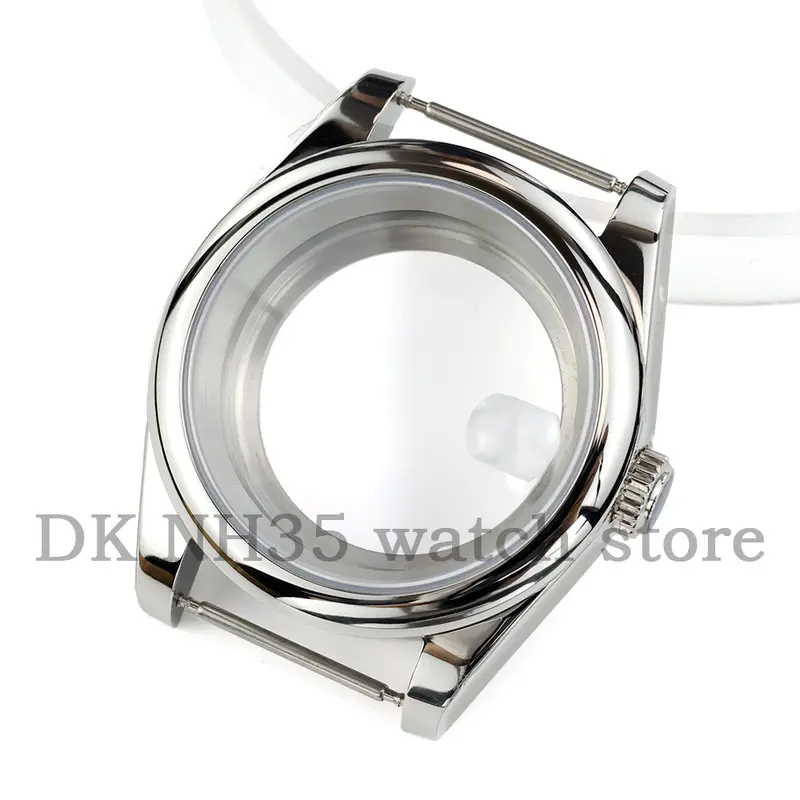 36mm Silver Solid 316L Stainless Steel Watch Case And Jubilee Bracelet For Seiko NH35 NH36 Movement 28.5mm Dial Datejust Case - Image 9