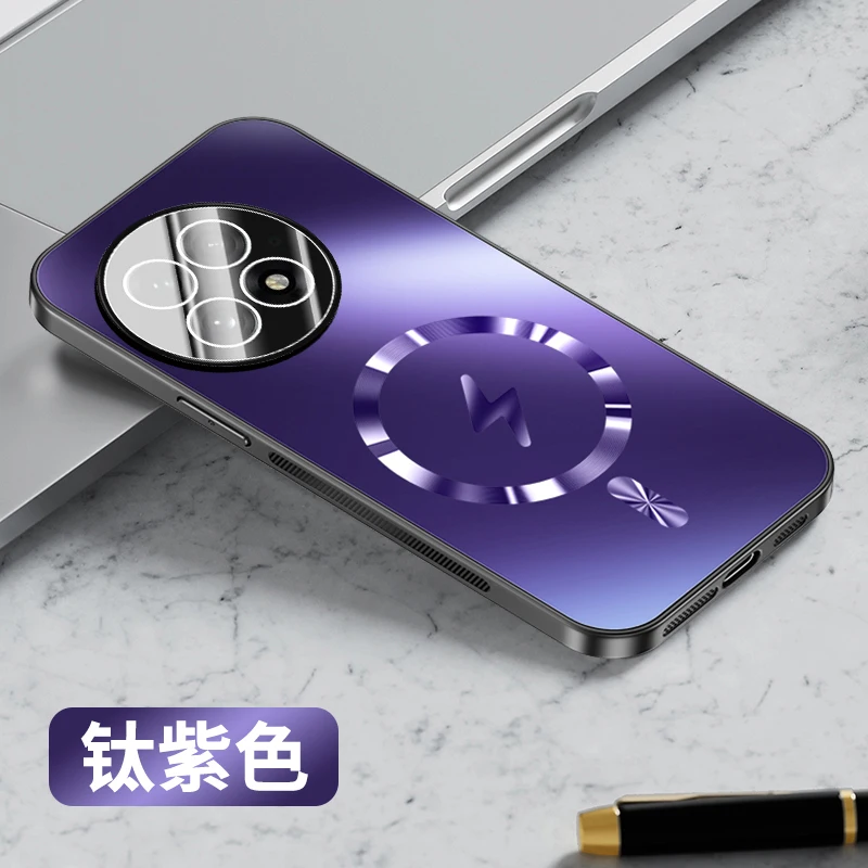 Magnetic Matte Frosted Hard Back Cover with Camera Lens Film Protection and Magsafe Compatibility