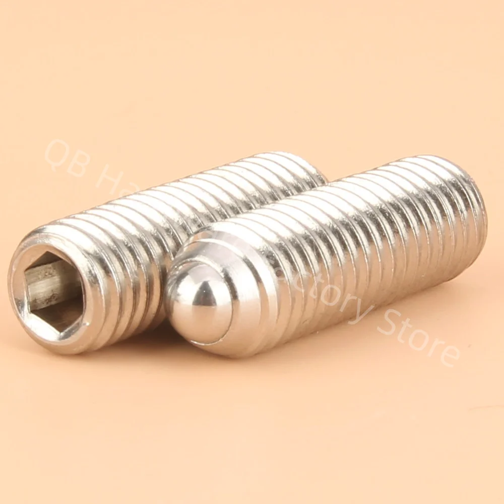 Stainless Steel Ball Lock Pins M3/M4/M5/M6 Hex Socket Allen Positioning Spring Ball Plunger Screw Bolt