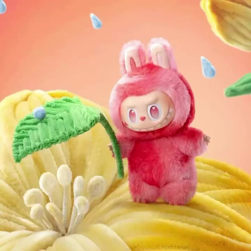 POP MART Rabub third generation blind box heart macaron happy guess series vinyl plush toy tide play