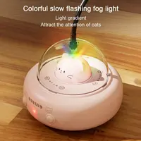 Interactive Cat Toy with Feathers & Laser, 360° Obstacle Avoidance, Auto Standby, USB Charging 2