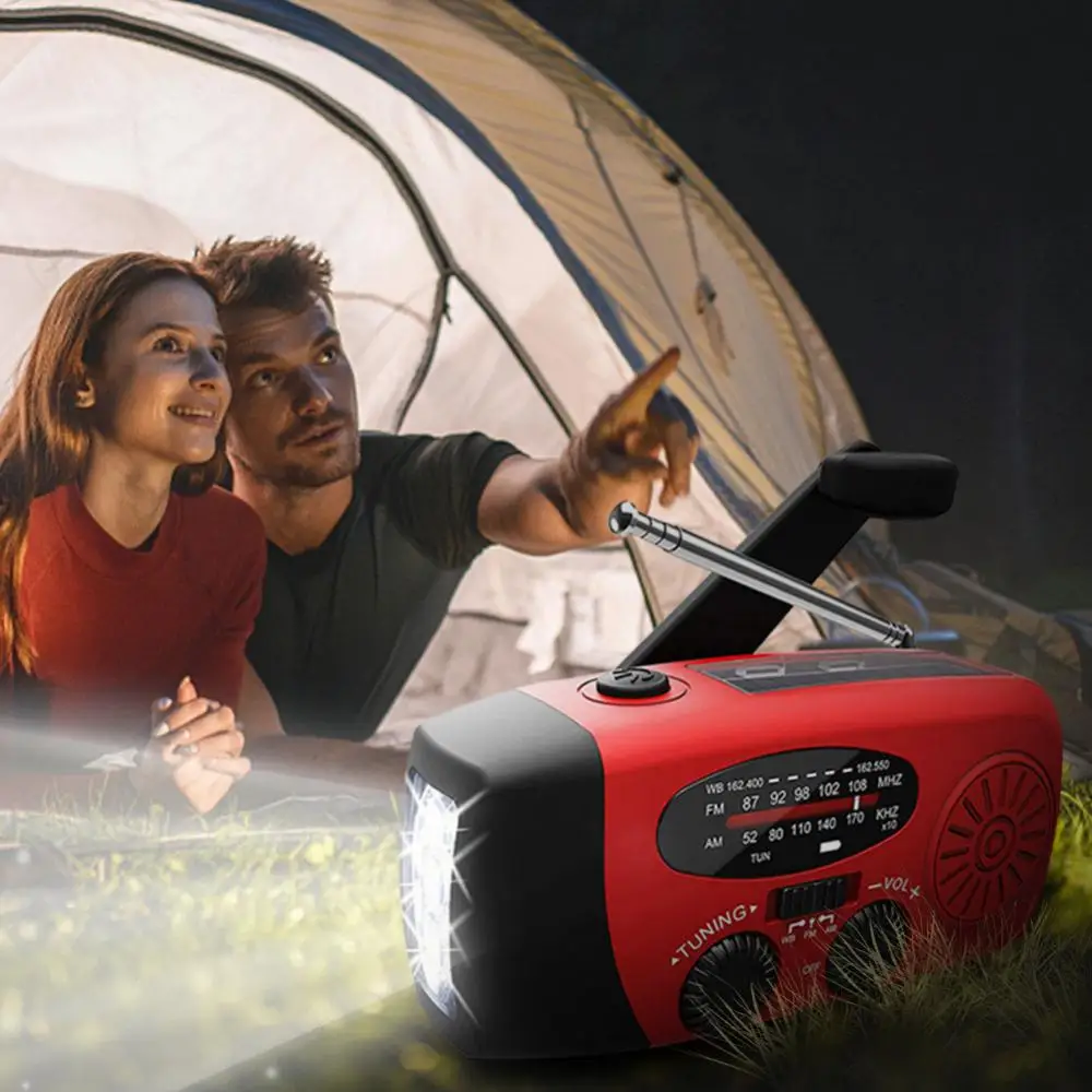 

Портативное экстренное зарядное устройство на солнечной батарее, Динамо AM/FM/WB