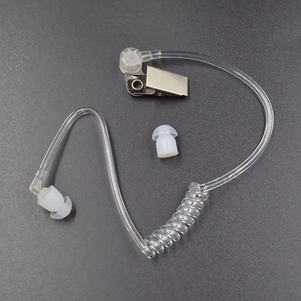 Kids Agent Earpiece Agent Earpiece Stretch Coil Metal Clip Secret Service Cosplay Costume Prop Adults Kids Security Guard Earbud 4