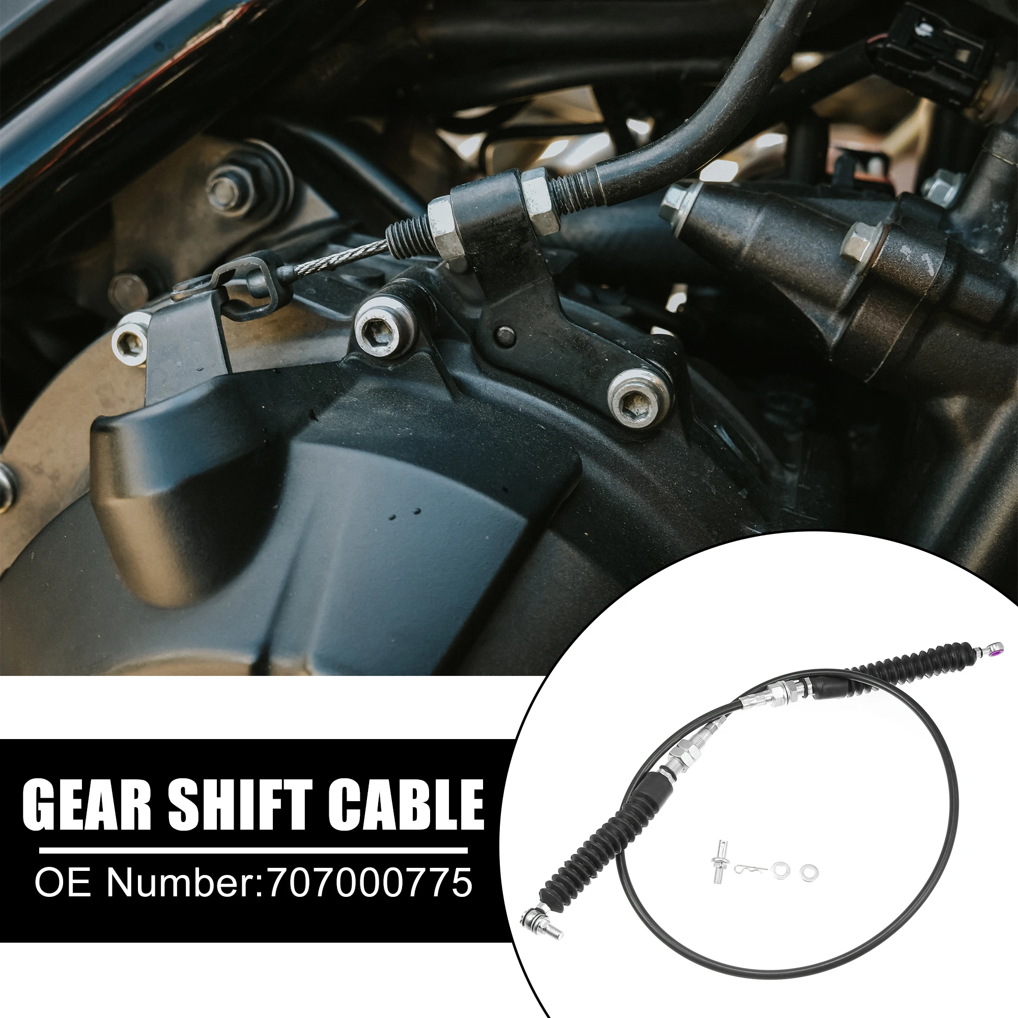 X Autohaux 707000775 Car Gear Shift Cable Transmission Shifter Wire for Can-Am Maverick 1000R 2014-2015 for Can-Am Maverick 1000