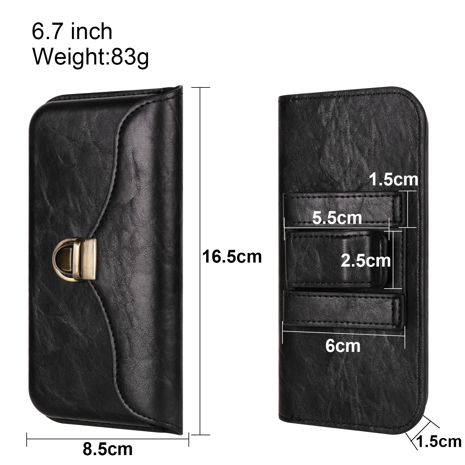 black 6.7 Inch