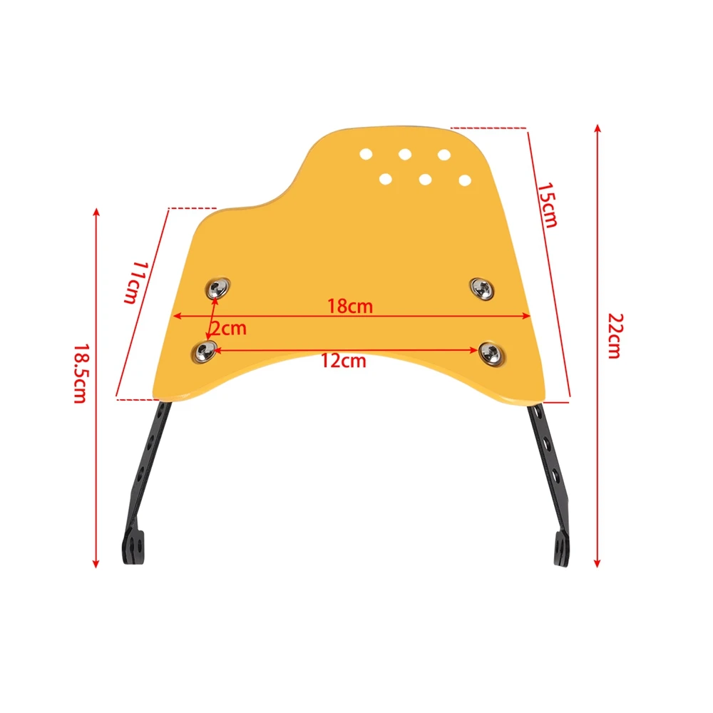 Universal Motorcycle Windshield Windscreen Wind Deflector Round Headlight For Husqvarna For Yamaha XSR Royal Enfield Triumph