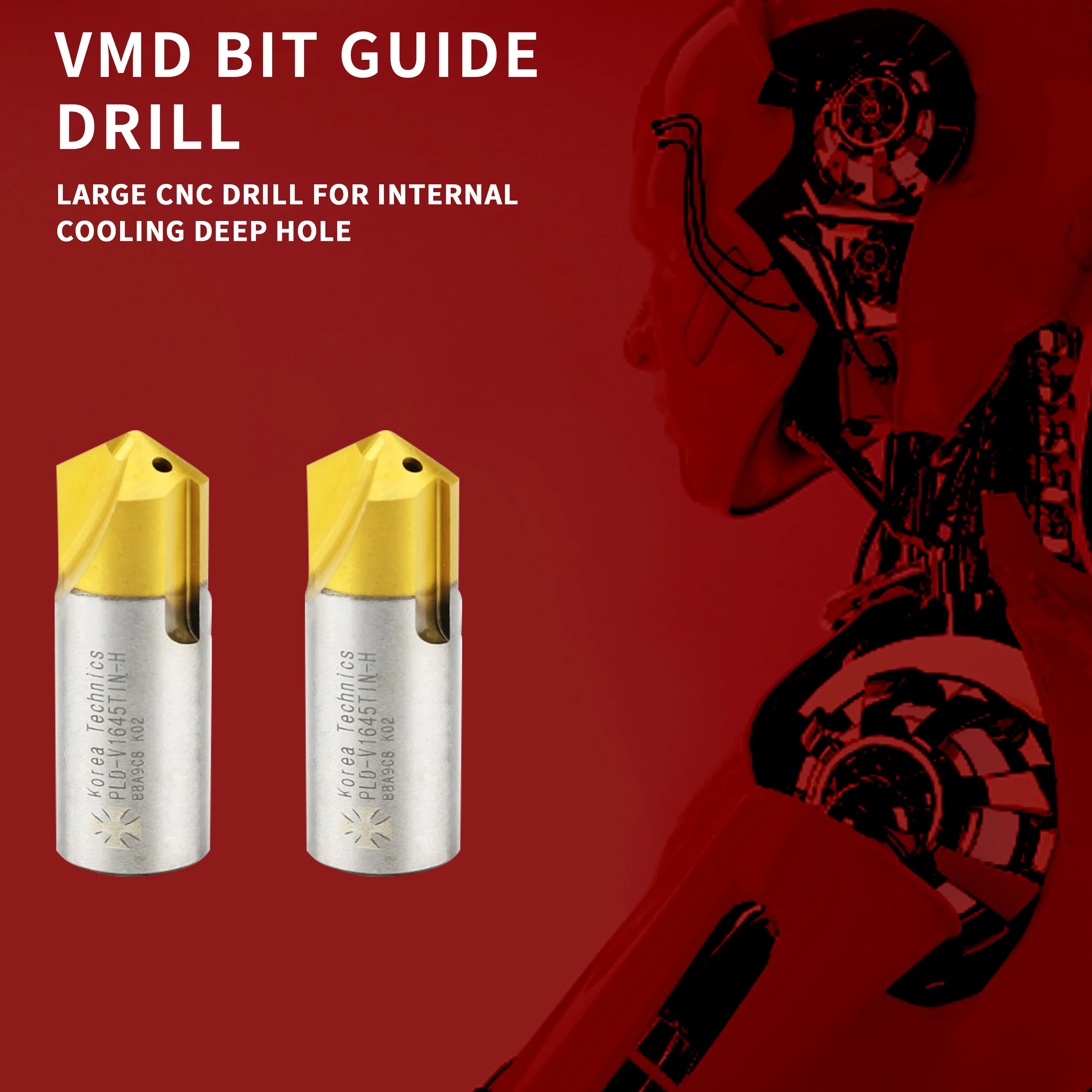 PLD-V1035TIN-H V1238 V1645 V2045 TIN V2556 VMD Drill Bits Pilot