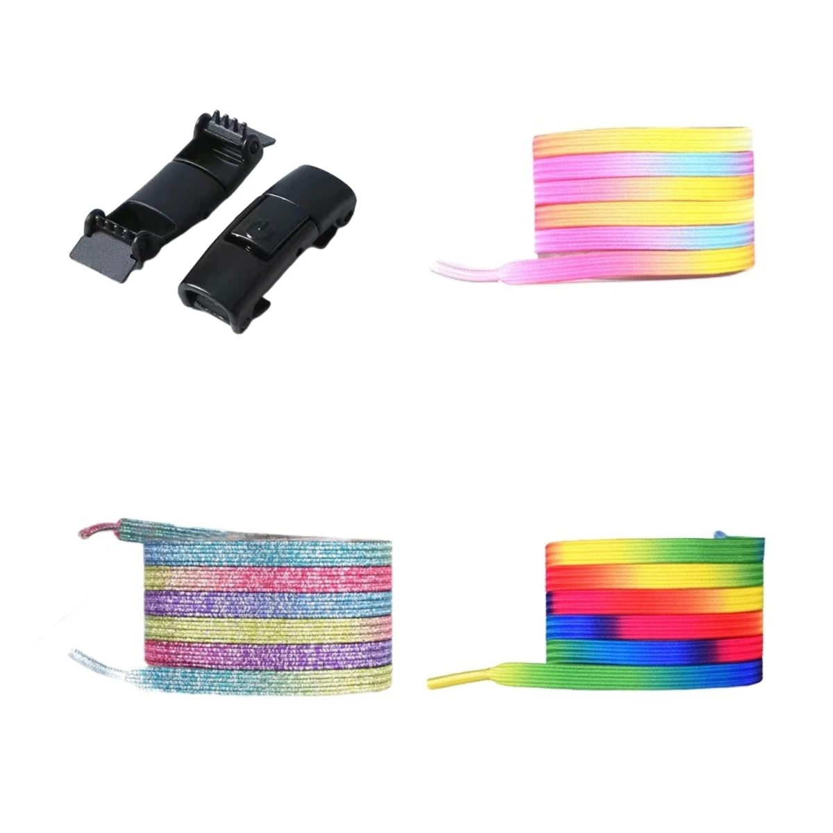 

Press To Open No Tie Shoe Laces Press Lock Shoelaces Without Ties Elastic Laces Sneaker Kids Adult 8MM Flat Shoelace New Look