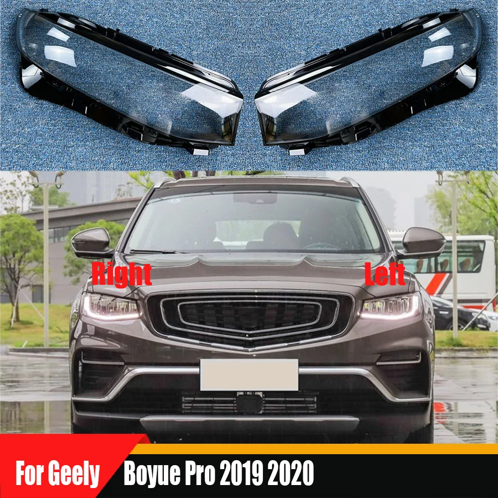 For Geely Boyue Pro 2019 2020 Headlamp Cover Transparent Headlight Shell Lens Plexiglass Replace Original Lampshade
