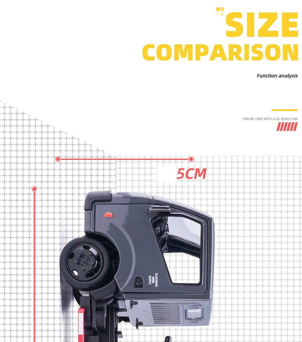 1/32 Nissan Cabstar Model Kamyon Araç Taşıma Römorku