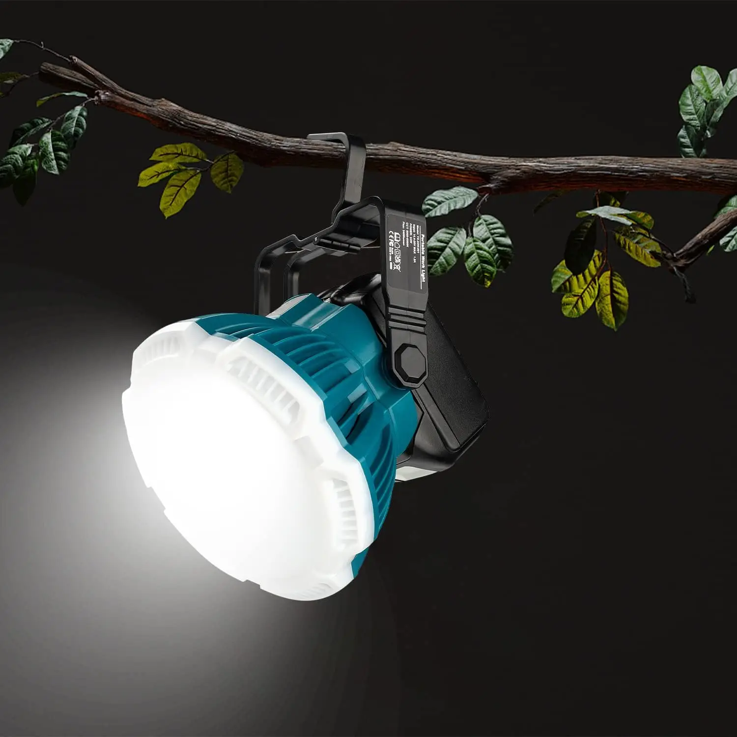 24W Portable LED Warning Light Work Light Outdoor Lighting For Makita Power Tool